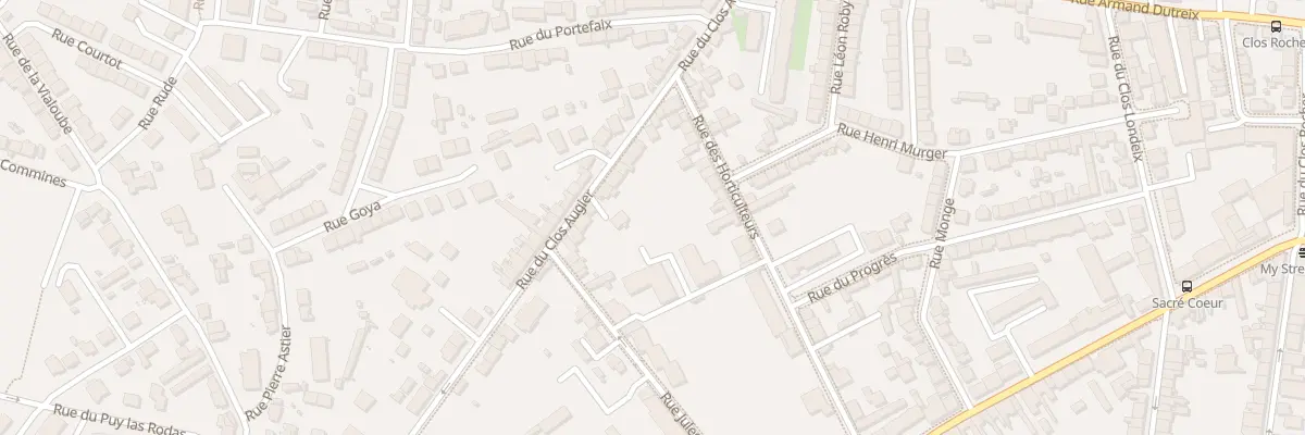 Plan du 33 Rue du Clos Augier à Limoges