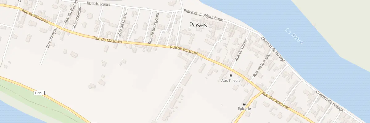 Plan du 48 Rue des Masures à Poses