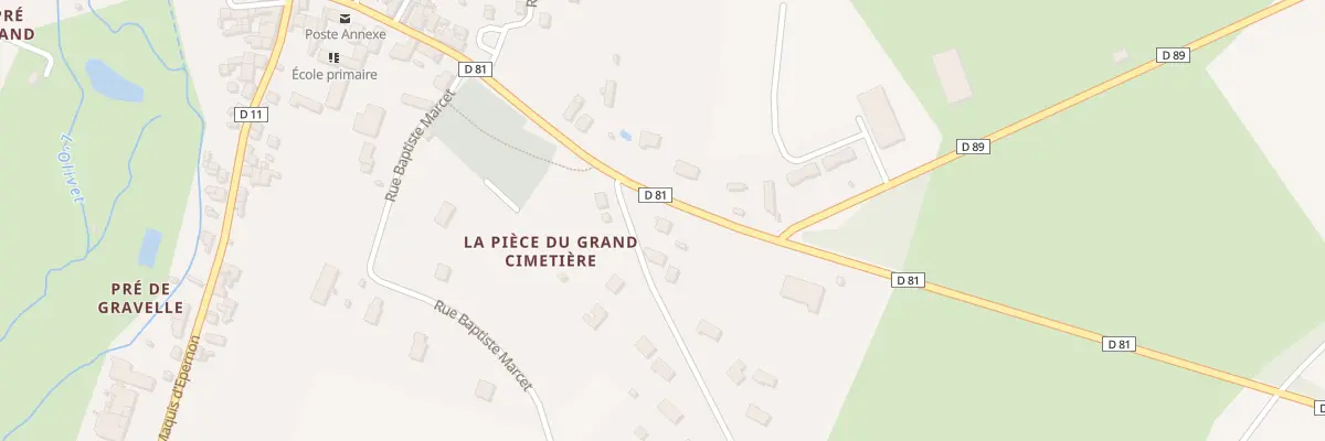 Plan du 1 Rue des Bruyères à Orbigny