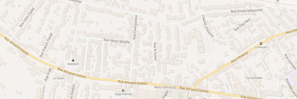 Plan du 21 Rue Le Sueur à Limoges