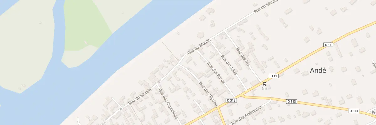Plan du 32 Rue du Moulin à Andé