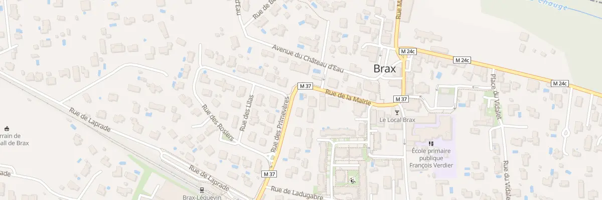 Plan du 1 Av de la Gare à Brax