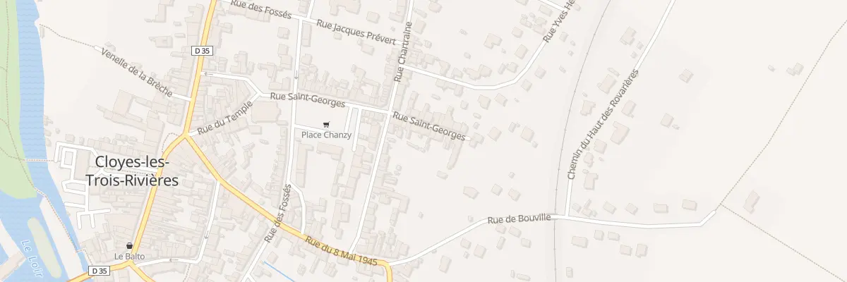 Plan du 22 Rue Saint Georges à Cloyes-les-Trois-Rivières