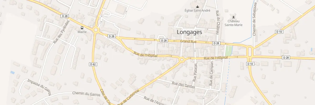 Plan du 5001 Rue de l’Hôpital à Longages