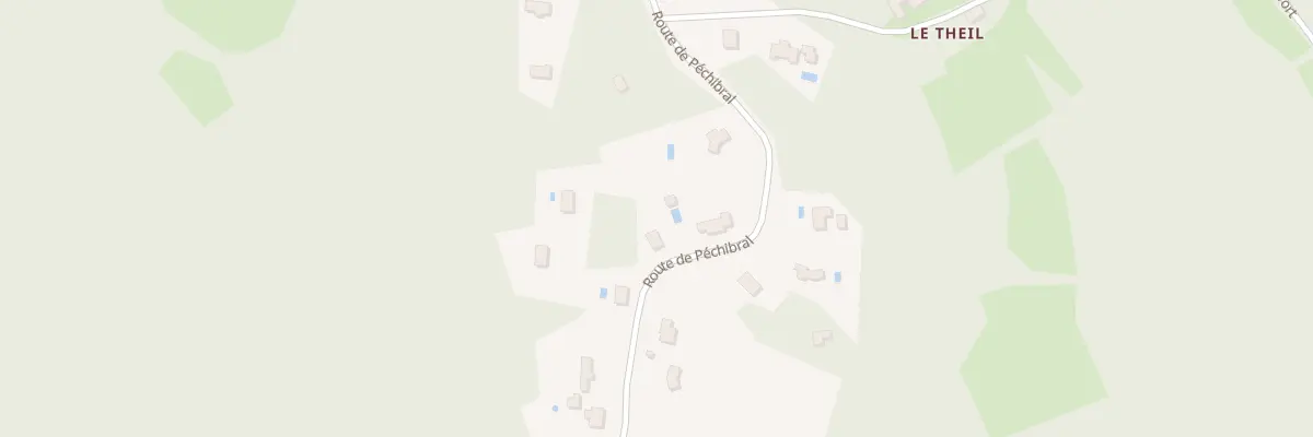 Plan du 1443 Rte de Péchibral à Vitrac