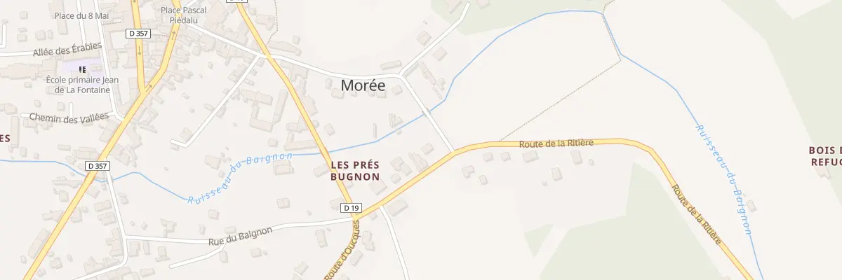 Plan du 9 Rte de la Ritiere à Morée