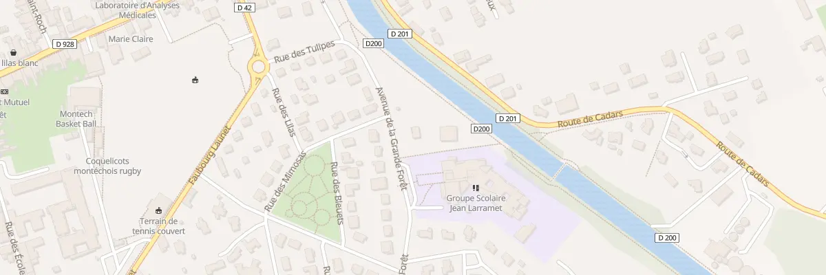 Plan du 1 Av de la Grande Forêt à Montech