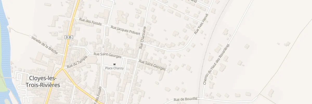 Plan du 4 Rue Yves Hervé à Cloyes-les-Trois-Rivières