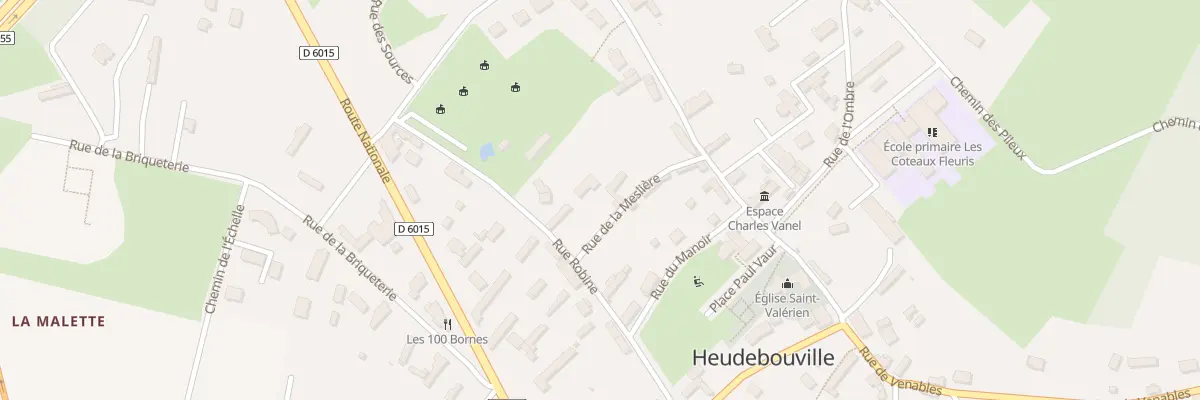 Plan du 1 Rue de la Meslière à Heudebouville