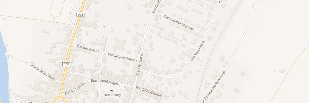 Plan du 54 Rue Chartraine A Cloyes à Cloyes-les-Trois-Rivières