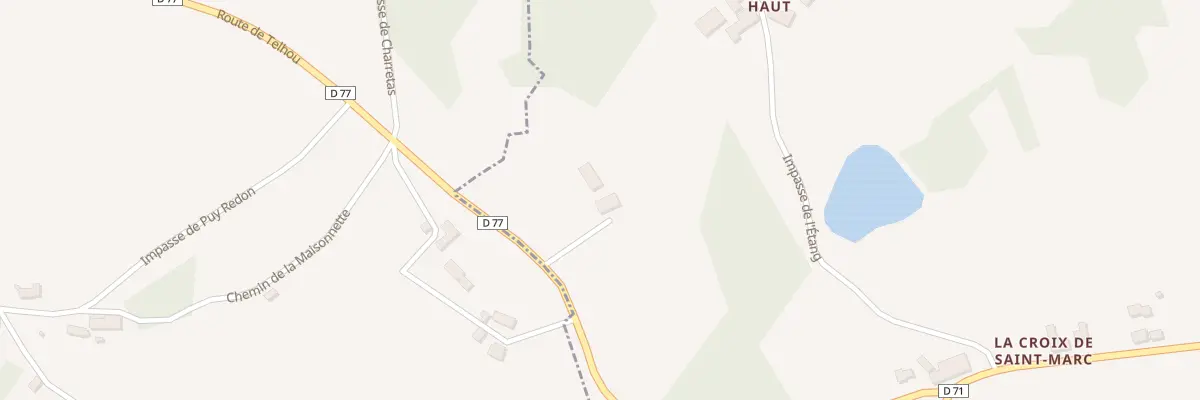 Plan du 50 Puyredon à Coubjours