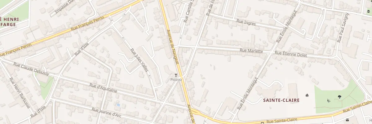 Plan du 50 Rue de Fontaubert à Limoges