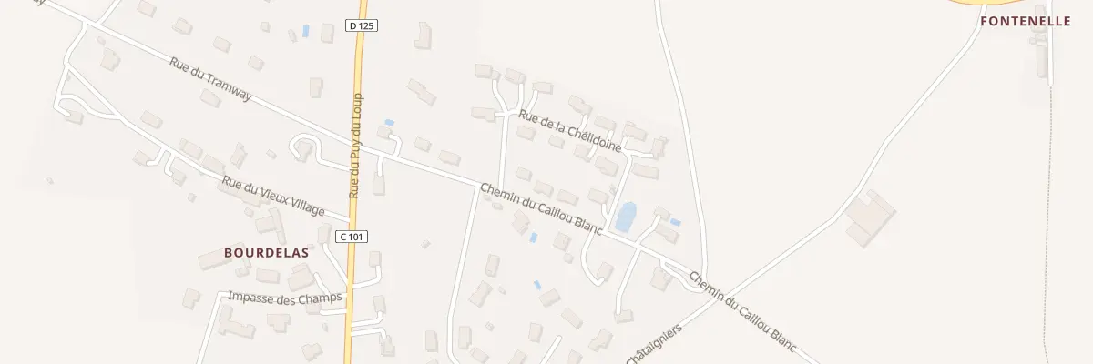 Plan du 5005 Che du Caillou Blanc à Chaptelat