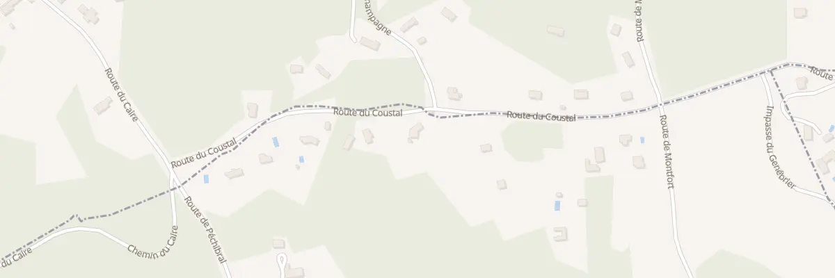 Plan du 348 Rte du Coustal à Sarlat-la-Canéda