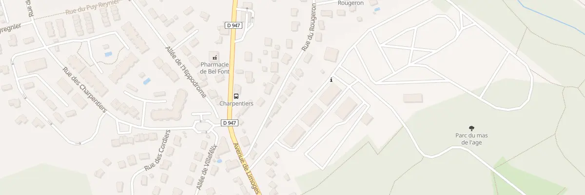 Plan du 12 Rue du Rougeron à Couzeix