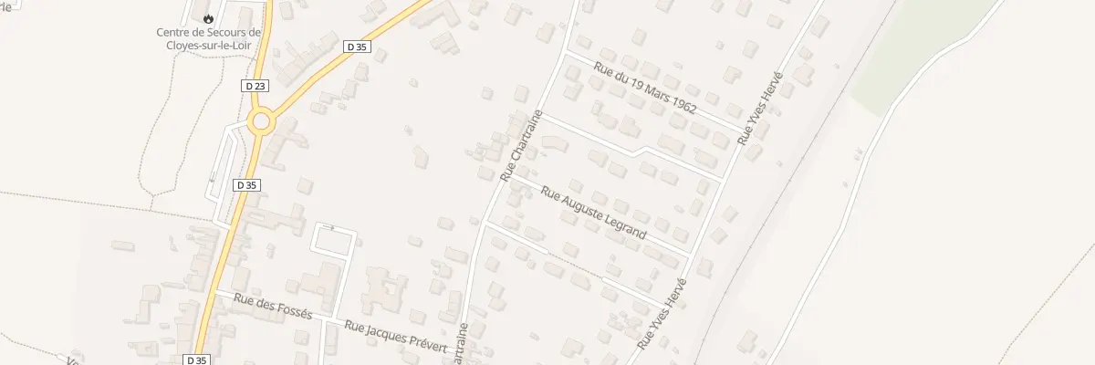 Plan du 60 Rue Chartraine A Cloyes à Cloyes-les-Trois-Rivières