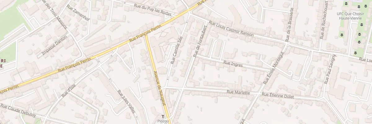 Plan du 28 Rue de Fontaubert à Limoges