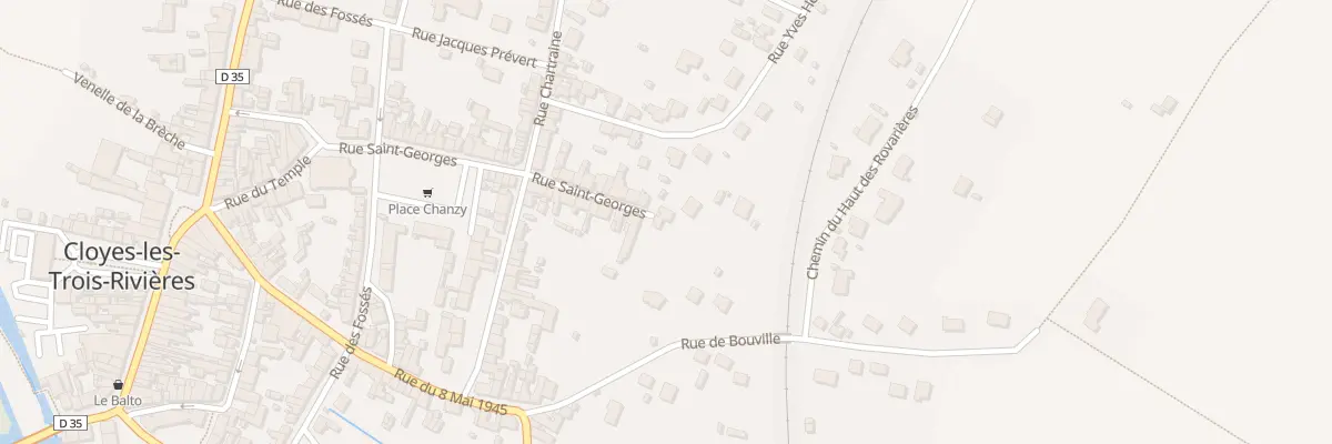 Plan du 47 Rue Saint Georges à Cloyes-les-Trois-Rivières