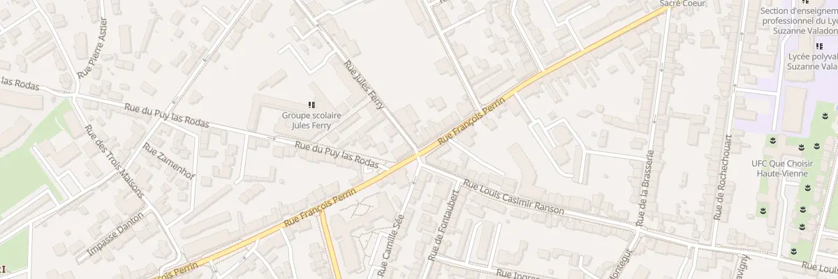 Plan du 142 Rue François Perrin à Limoges