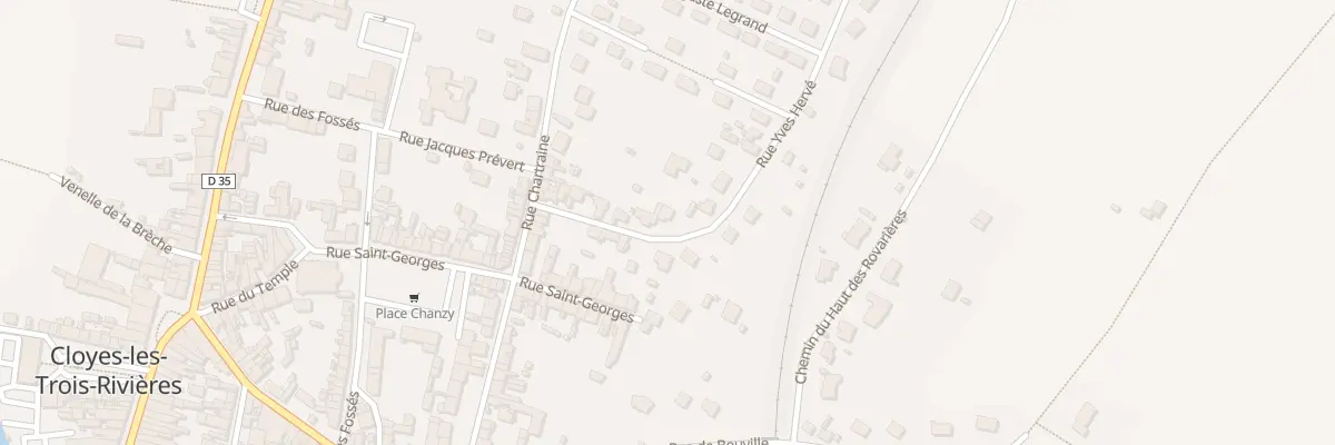 Plan du 9B Rue Yves Hervé à Cloyes-les-Trois-Rivières