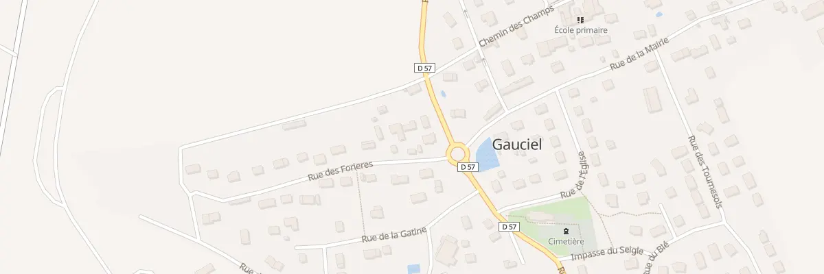Plan du 2 Rue des Foriéres à Gauciel