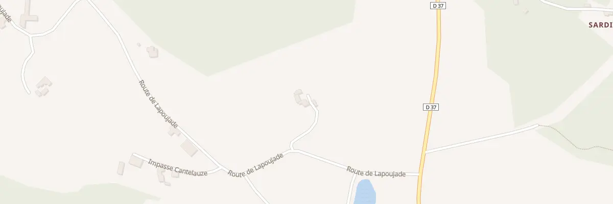 Plan du 1623 Rte de Lapoujade à Lherm
