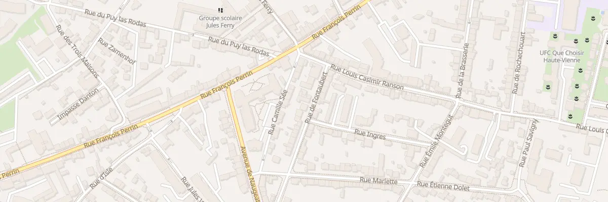 Plan du 18 Rue de Fontaubert à Limoges