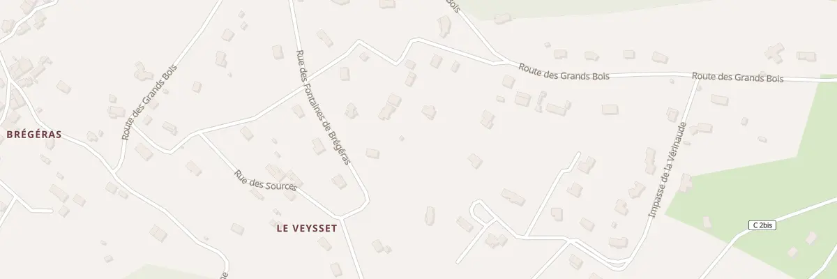 Plan du 33 Rte des Grands Bois à Condat-sur-Vienne
