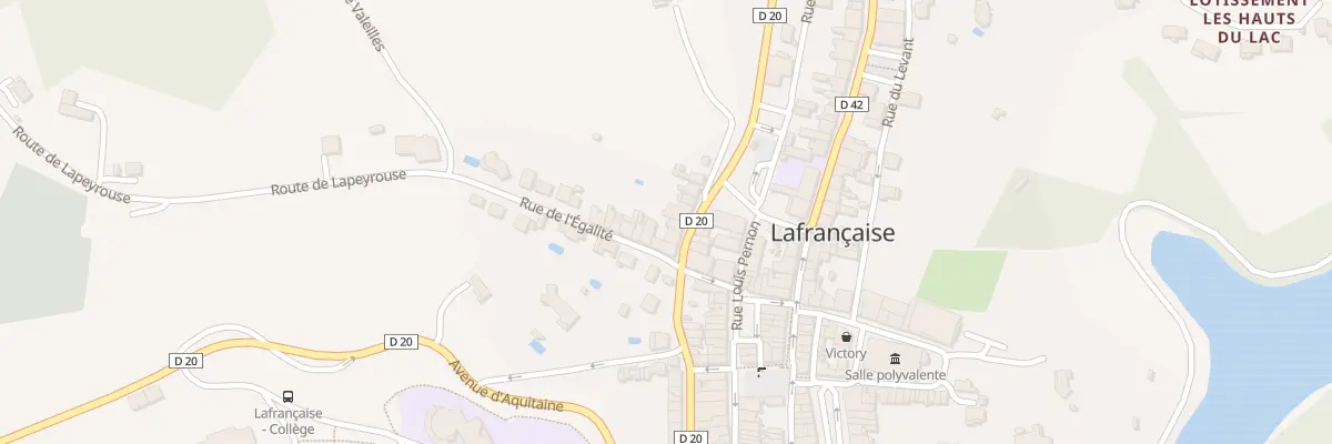 Plan du 5590 Rue de la Fontaine Basse à Lafrançaise