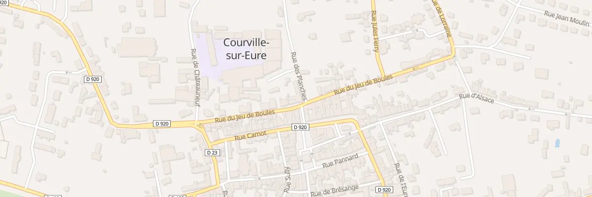 Plan du 15 Rue du Jeu de Boules à Courville-sur-Eure