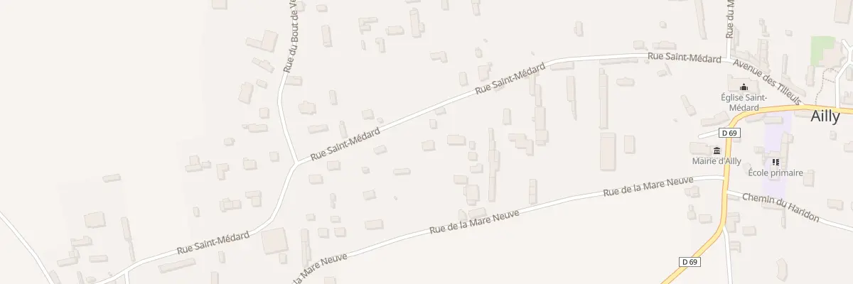 Plan du 13D Rue St Medard à Ailly