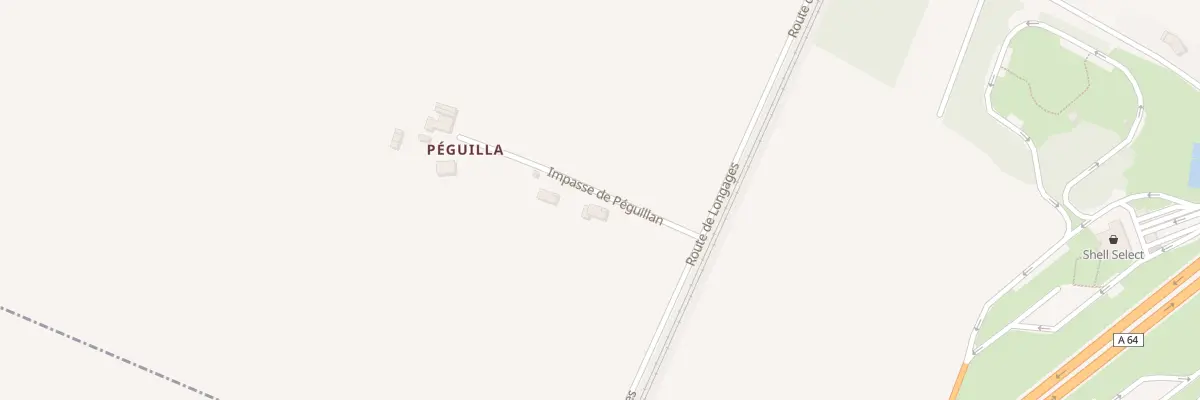 Plan du 1 Imp Peguillan à Capens