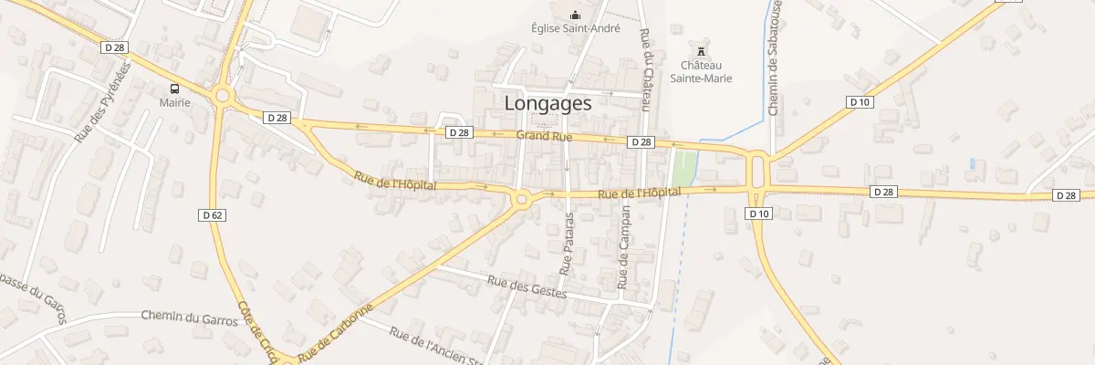 Plan du 33 Rue de l’Hôpital à Longages