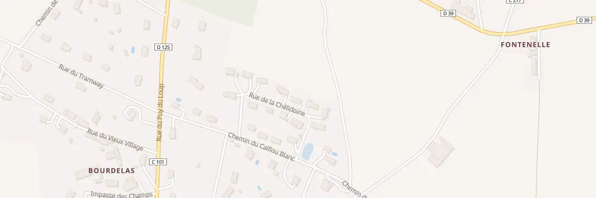 Plan du 13 Rue de la Chélidoine à Chaptelat