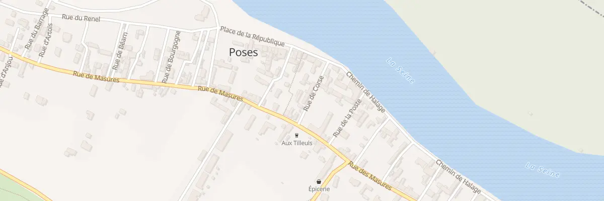 Plan du 2 Rue de Corse à Poses