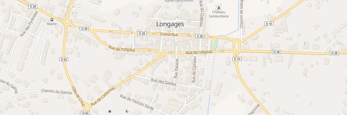 Plan du 40 Rue de l’Hôpital à Longages