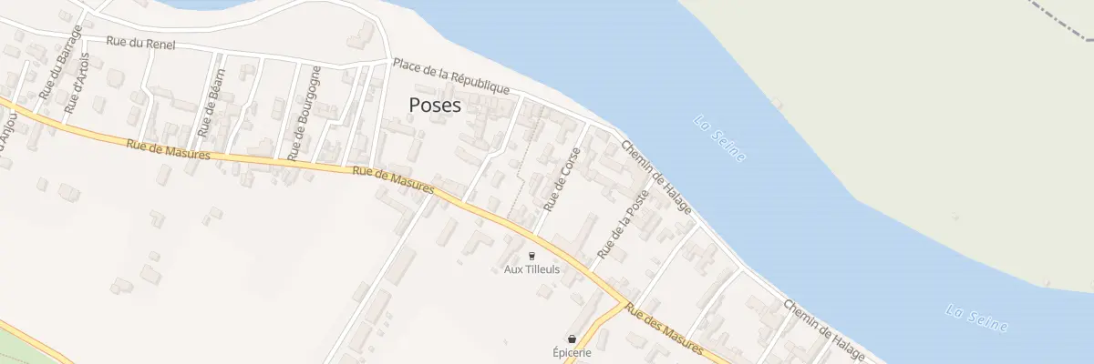 Plan du 4 Rue de Corse à Poses