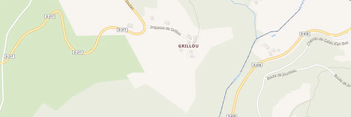 Plan du 408 Grillou à Soulan