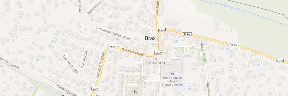 Plan du 2 Rue de la Mairie à Brax