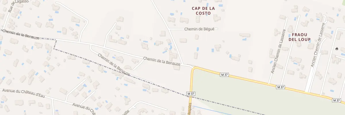 Plan du 2 Che de la Benauze à Pibrac