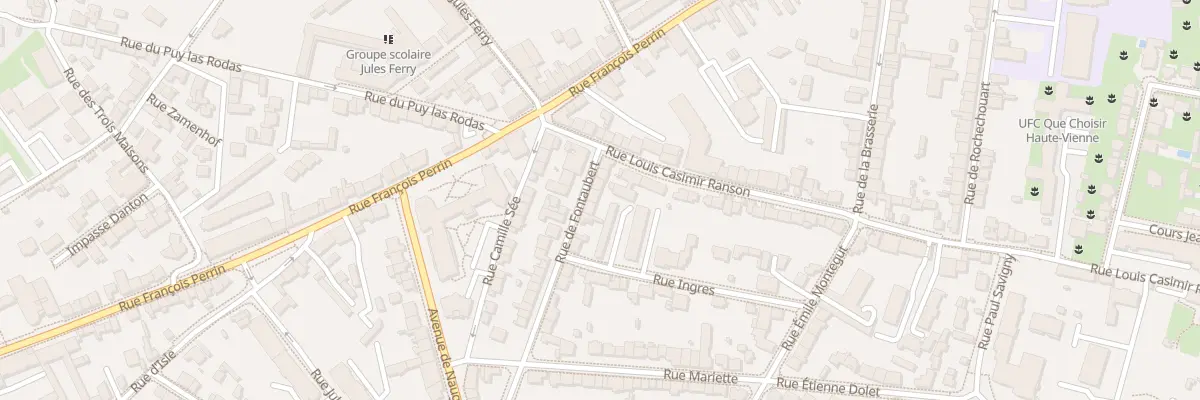 Plan du 7 Rue de Fontaubert à Limoges