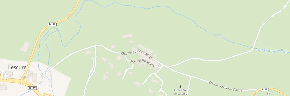 Plan du 106 Lescure à Lescure