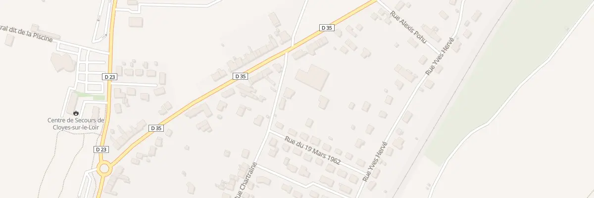 Plan du 68 Rue Chartraine A Cloyes à Cloyes-les-Trois-Rivières