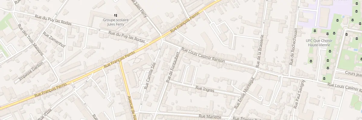 Plan du 5 Rue de Fontaubert à Limoges