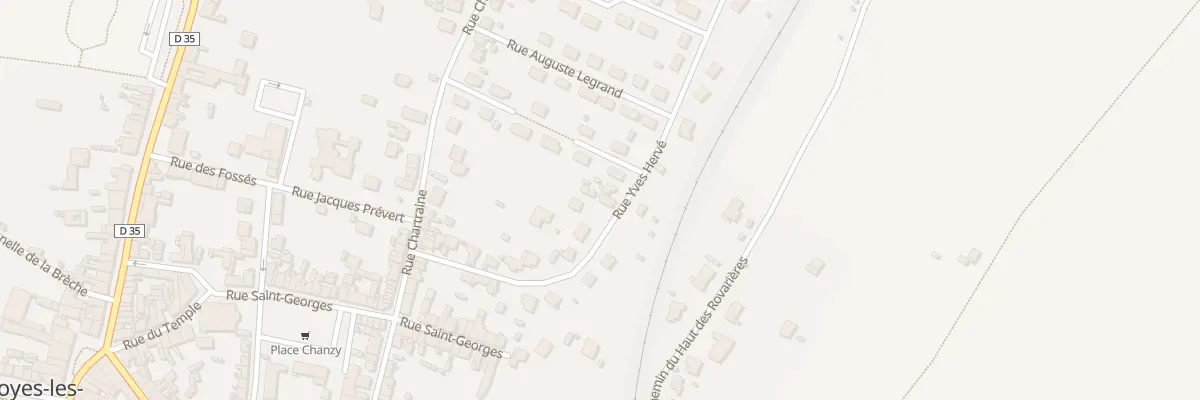 Plan du 15 Rue Yves Hervé à Cloyes-les-Trois-Rivières