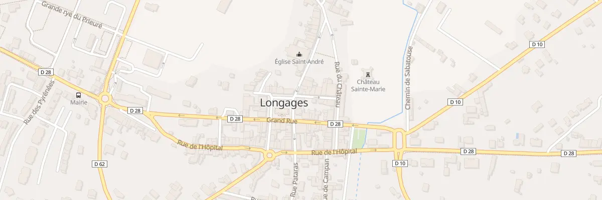 Plan du 2 Rue du Sabot à Longages