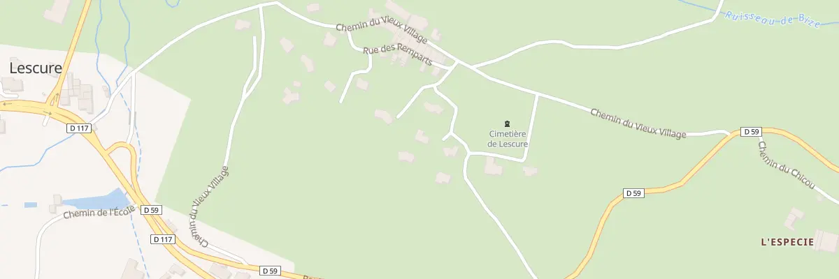 Plan du 3 Las Coumanios à Lescure