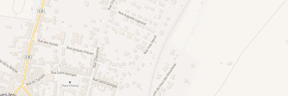 Plan du 17 Rue Yves Hervé à Cloyes-les-Trois-Rivières