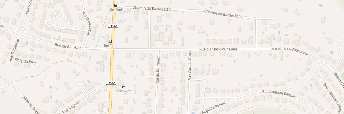 Plan du 8 Rue du Mas Bourianne à Couzeix