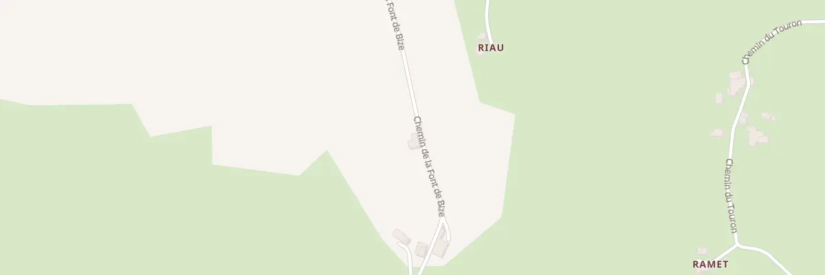 Plan du 11 Coume de Bize à Lescure